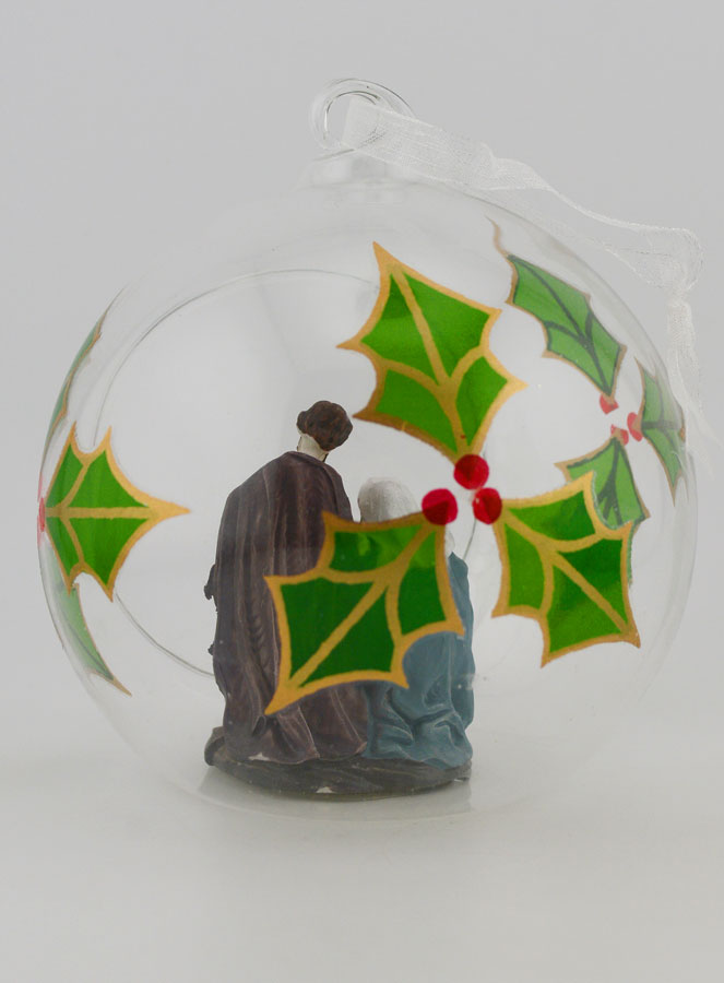 Palla di Natale in Vetro 10cm - Natività (pic 4)