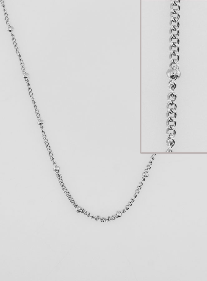 Catena Argentata Maglia Gourmette Fantasia - 60cm (pic 1)