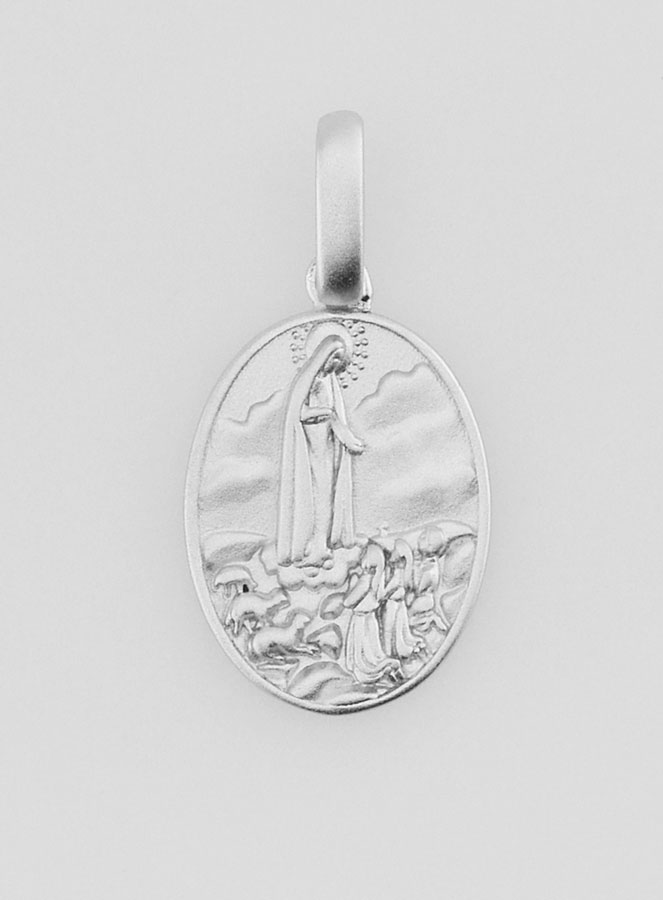 Medaglia Madonna di Fatima in Argento - 16 mm (pic 1)
