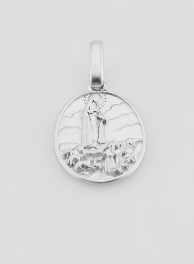 Medaglia Madonna di Fatima in Argento - 16 mm (pic 2)