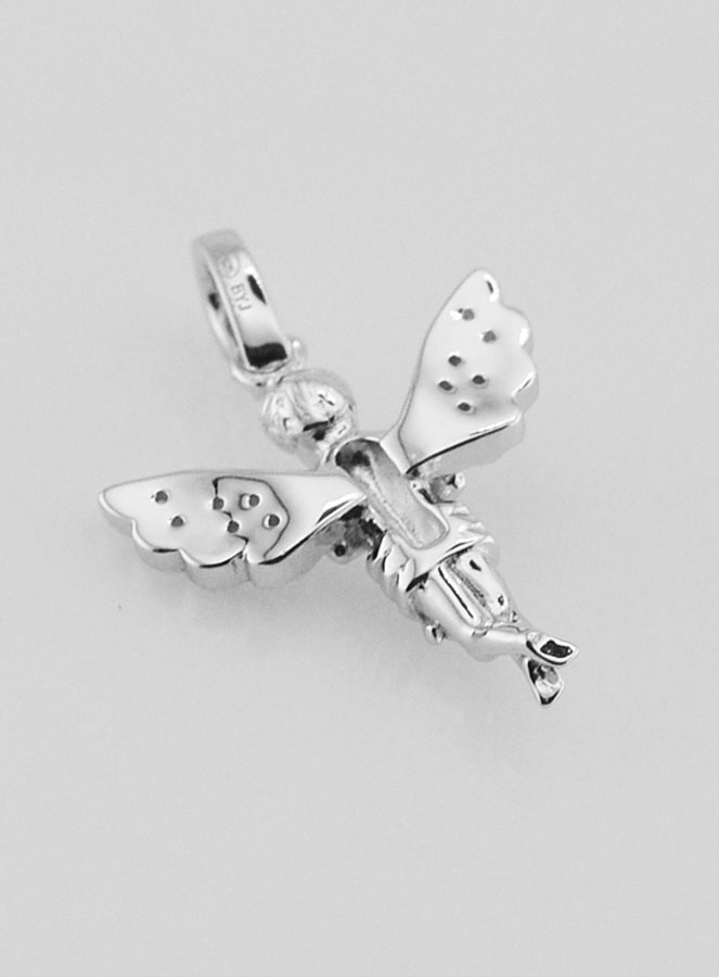 Ciondolo Angelo Custode in Argento - 23mm (pic 4)