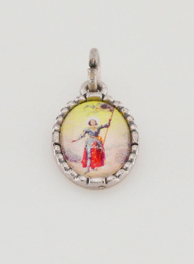 Medaglia Con Bordo 15 mm - Santa Giovanna d'Arco (pic 2)