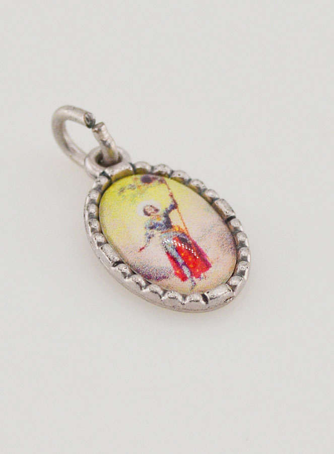 Medaglia Con Bordo 15 mm - Santa Giovanna d'Arco (pic 3)