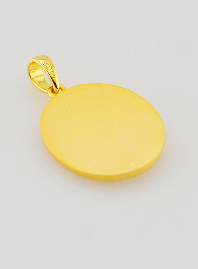 Medaglia della Vergine Maria con Bordo Brillante - 18 mm (pic 4)