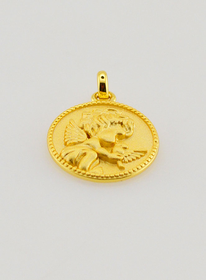 Medaglia Angelo Custode e Colomba - 12 mm (pic 2)