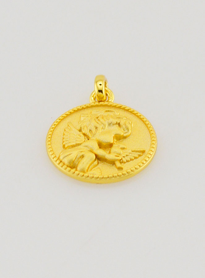 Medaglia di Battesimo Angelo Custode - 12 mm (pic 2)