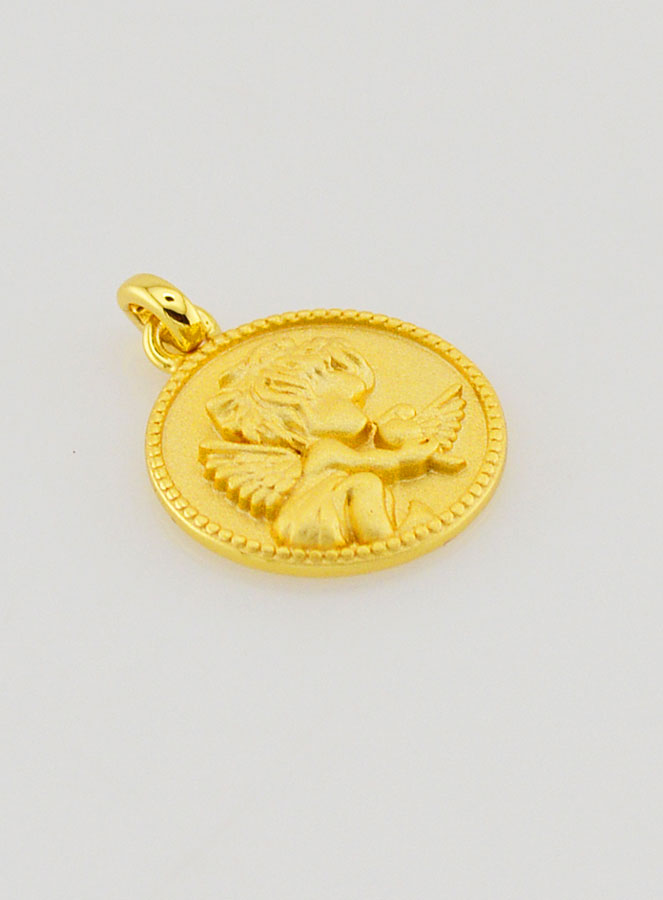 Medaglia di Battesimo Angelo Custode - 12 mm (pic 3)