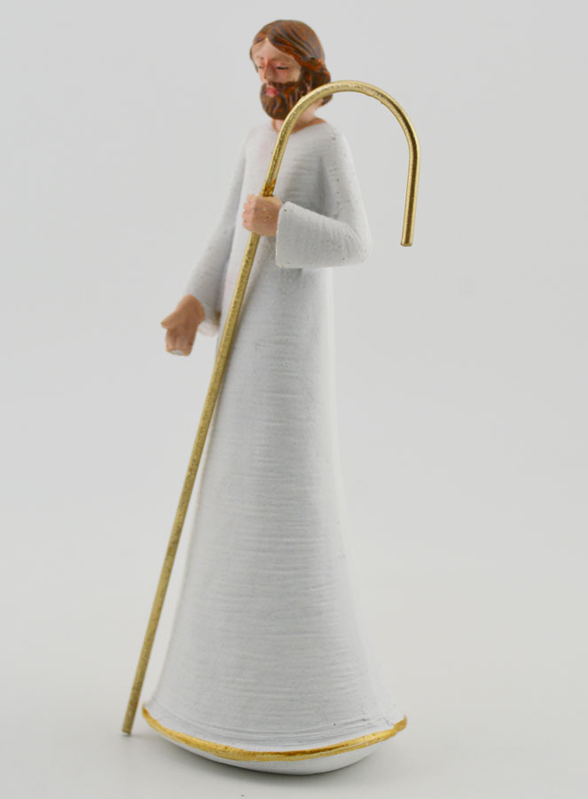 Statua Sacra Famiglia Moderna Bianca e Oro - 12cm (pic 3)