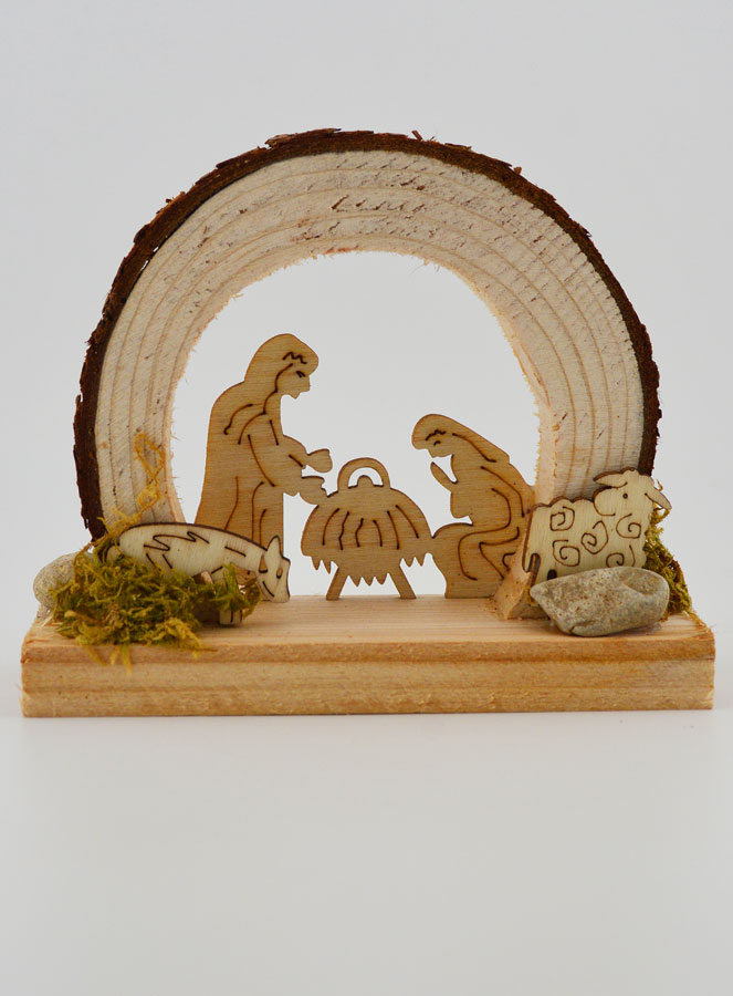 Natività in Legno Naturale - Arrotondata (pic 1)
