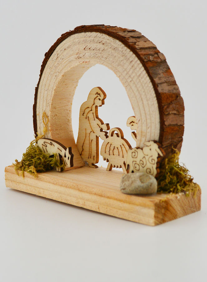 Natività in Legno Naturale - Arrotondata (pic 2)