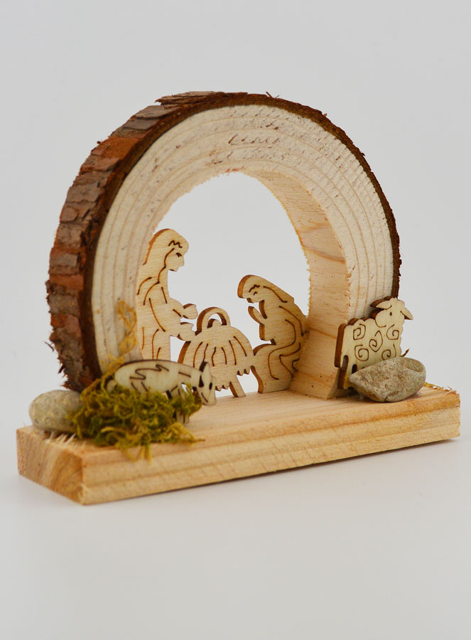 Natività in Legno Naturale - Arrotondata (pic 3)