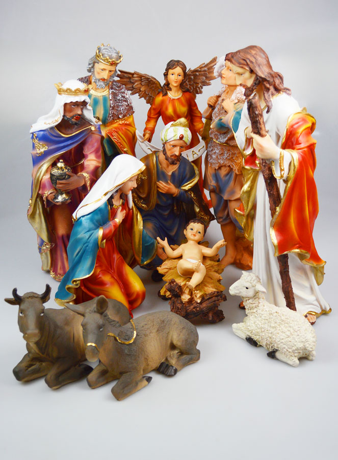 Grande Presepe di Natale Completo 11 Statue - 45 cm (pic 1)