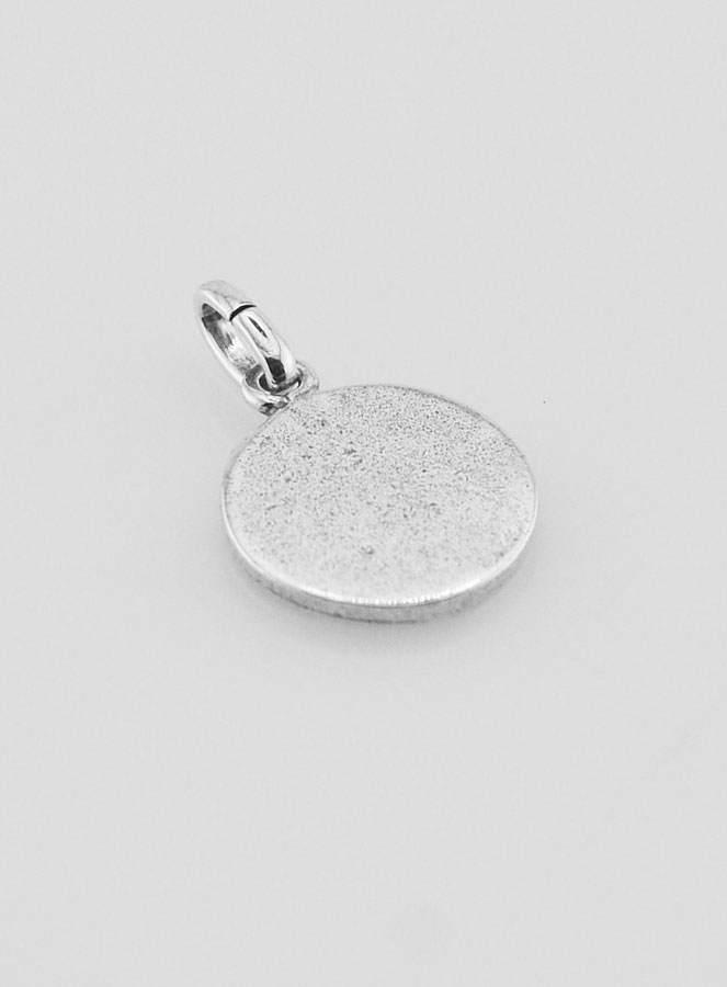 Medaglia Spirito Santo Placcata in Argento 925 - 12mm (pic 4)