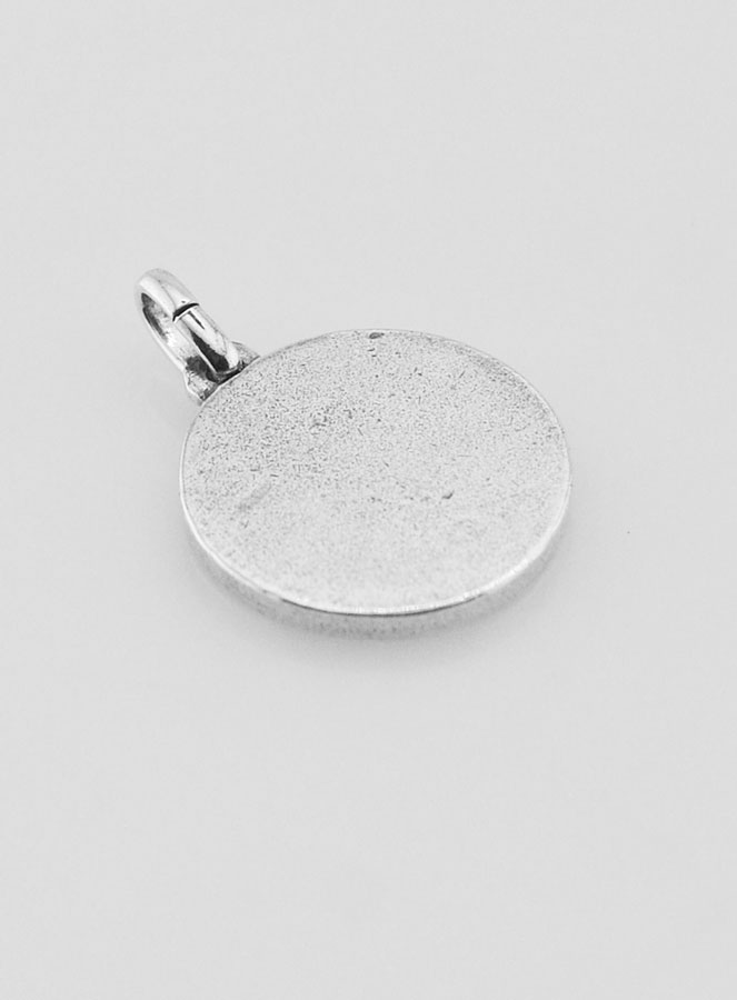 Medaglia Spirito Santo Placcata in Argento 925 - 15mm (pic 4)
