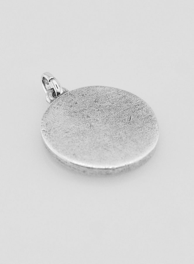 Medaglia Spirito Santo Placcata in Argento 925 - 18mm (pic 4)