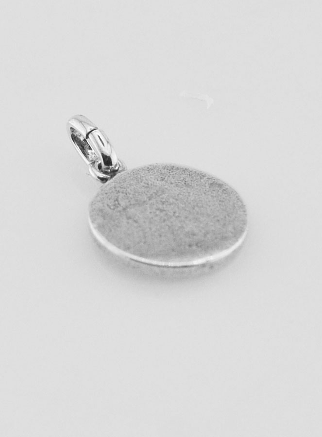 Medaglia San Michele Placcata in Argento 925 - 12mm (pic 4)