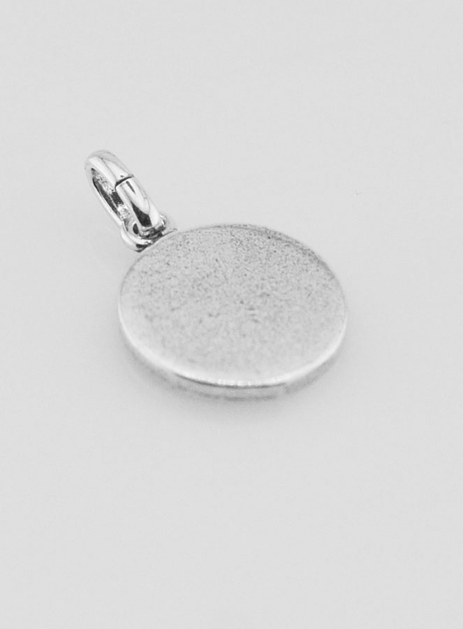 Medaglia Santa Rita Placcata in Argento 925 - 12mm (pic 4)