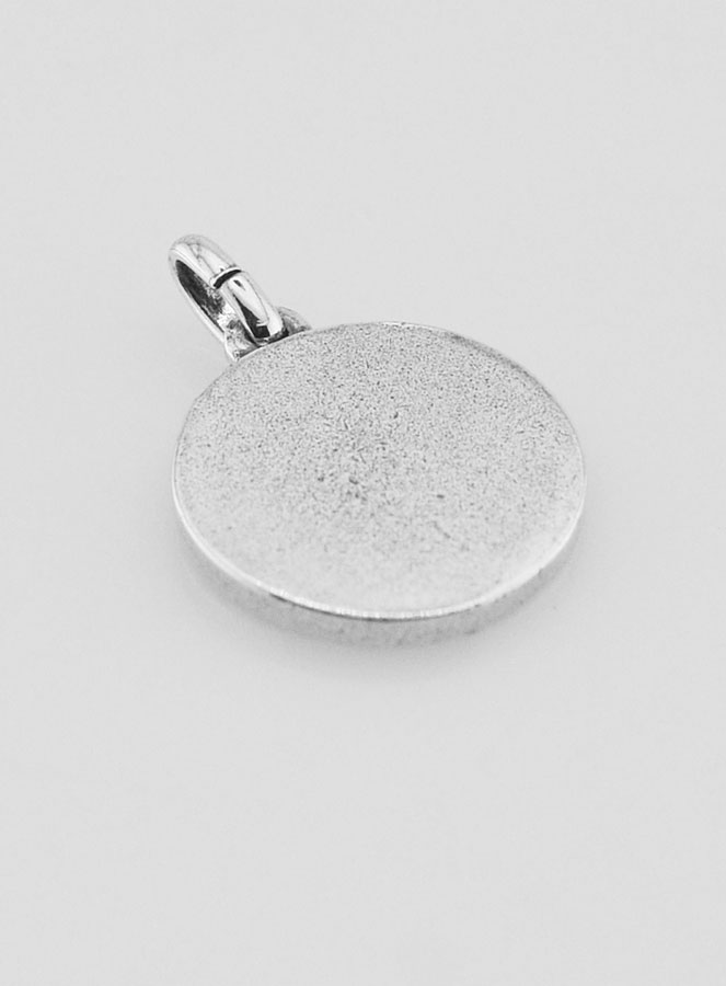 Medaglia Santa Rita Placcata in Argento 925 - 18mm (pic 4)