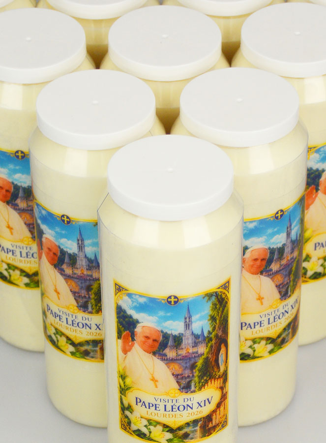 Set di 10 Candele per Novena Papa Leone XIV a Lourdes (pic 4)