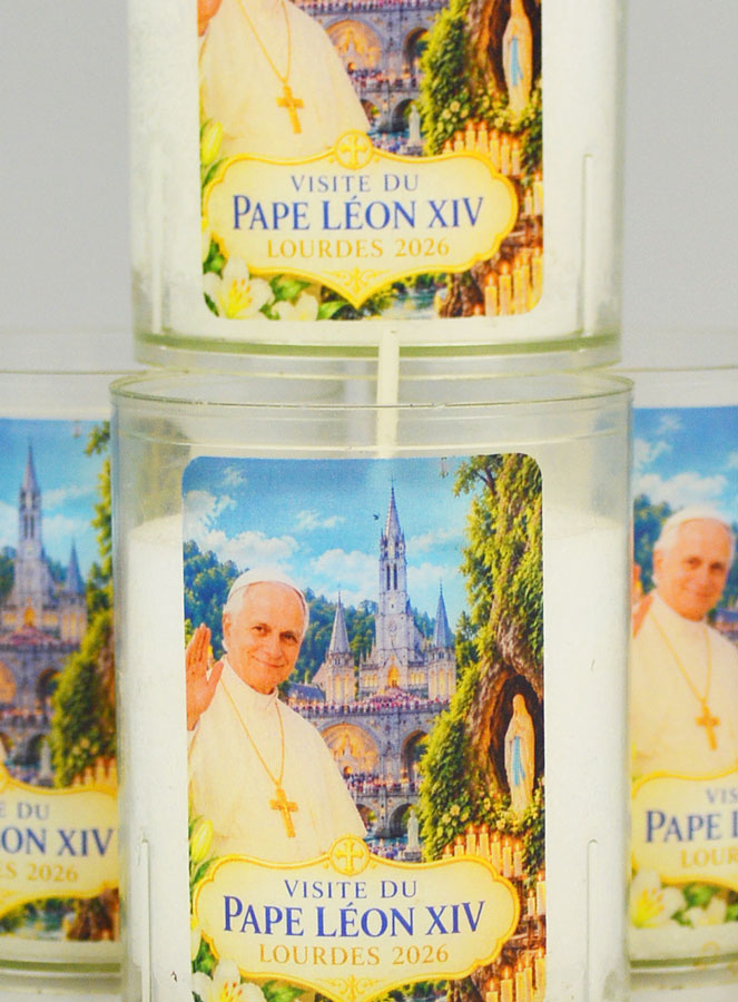 4 Candele Lumini Papa Leone XIV a Lourdes (pic 3)