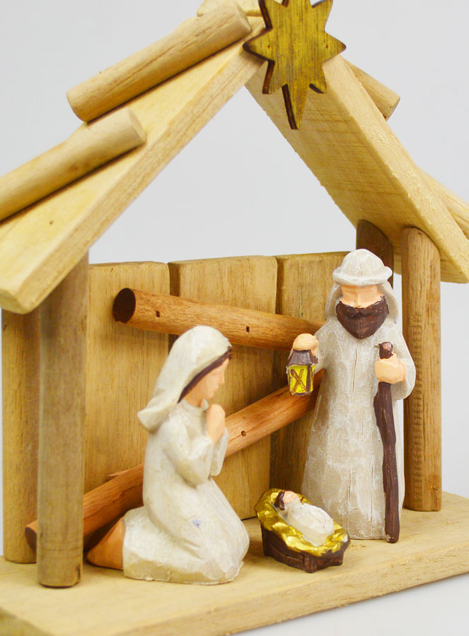 Presepe di Natale Natività Scena 3 Statuine - 20cm (pic 3)