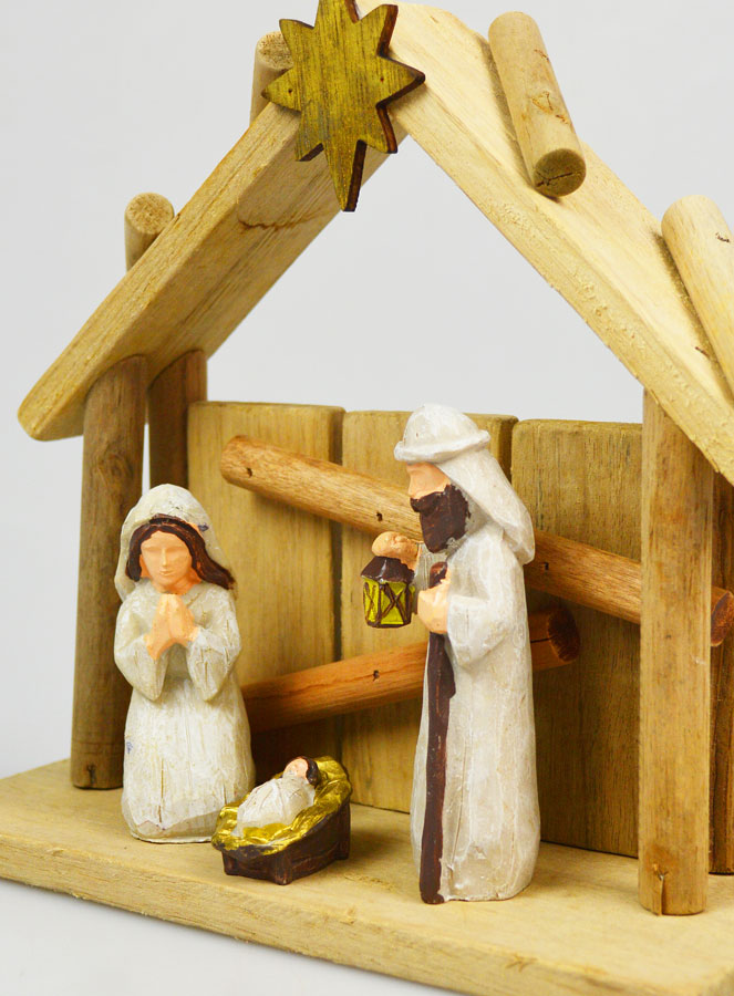 Presepe di Natale Natività Scena 3 Statuine - 20cm (pic 4)
