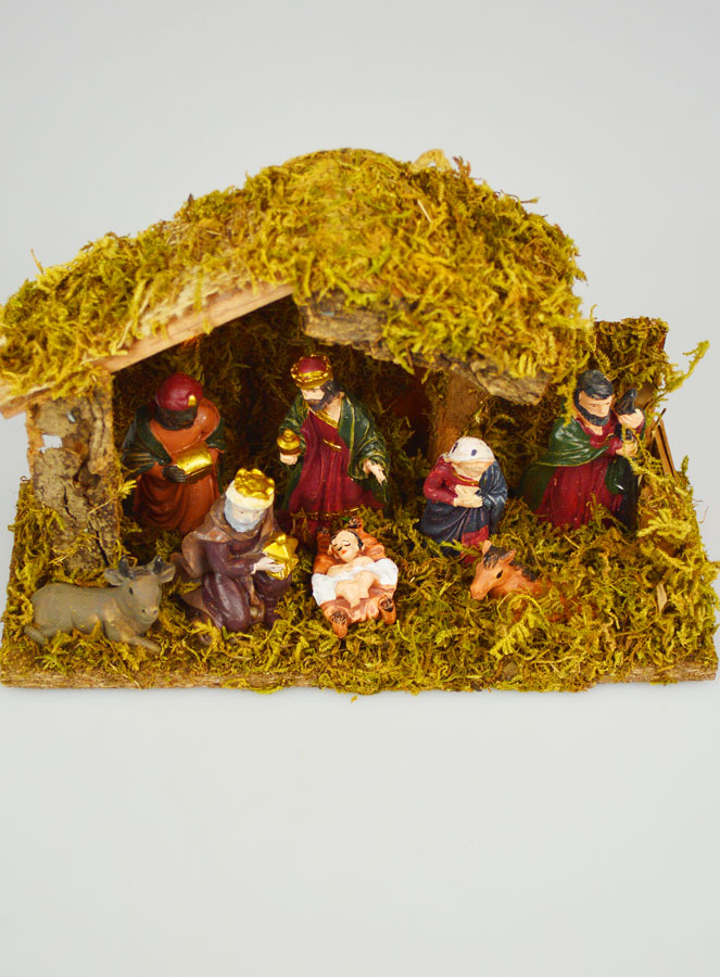 Presepe di Natale Luminoso 7 Statuine - 20cm (pic 2)