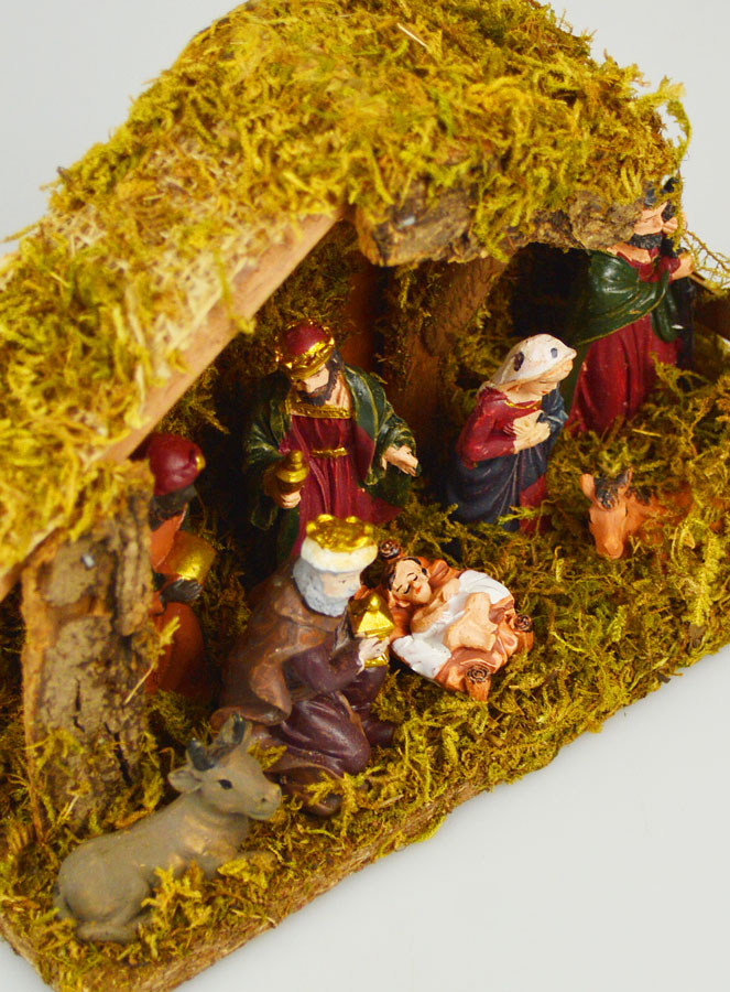 Presepe di Natale Luminoso 7 Statuine - 20cm (pic 3)