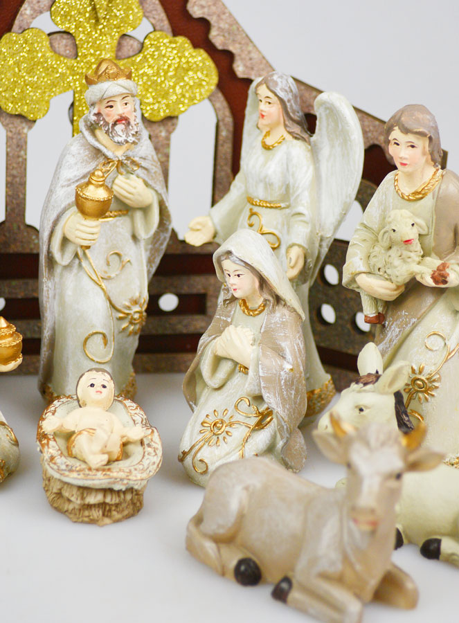 Presepe di Natale Scena 11 Statuine - 25cm (pic 4)