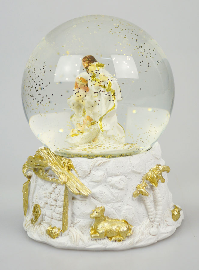 Presepe di Natale Sfera in Vetro 10cm - Natività (pic 2)