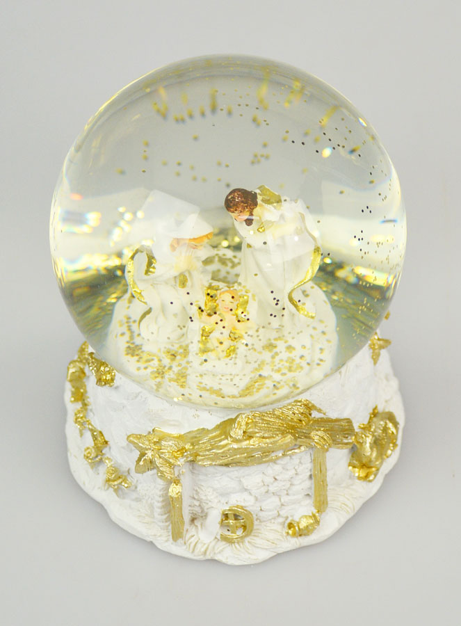 Presepe di Natale Sfera in Vetro 10cm - Natività (pic 4)