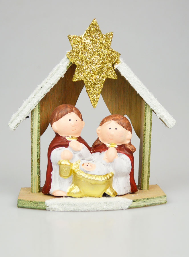 Presepe di Natale Natività in Gres - 15cm (pic 1)