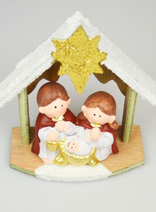 Presepe di Natale Natività in Gres - 15cm (pic 4)