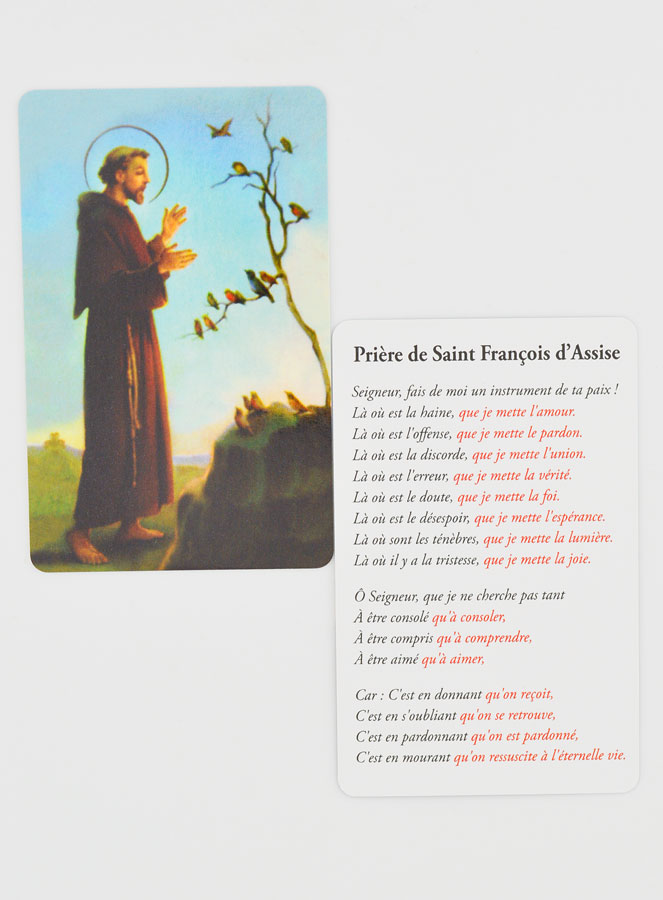 Biglietto di preghiera a San Francesco d'Assisi (pic 4)