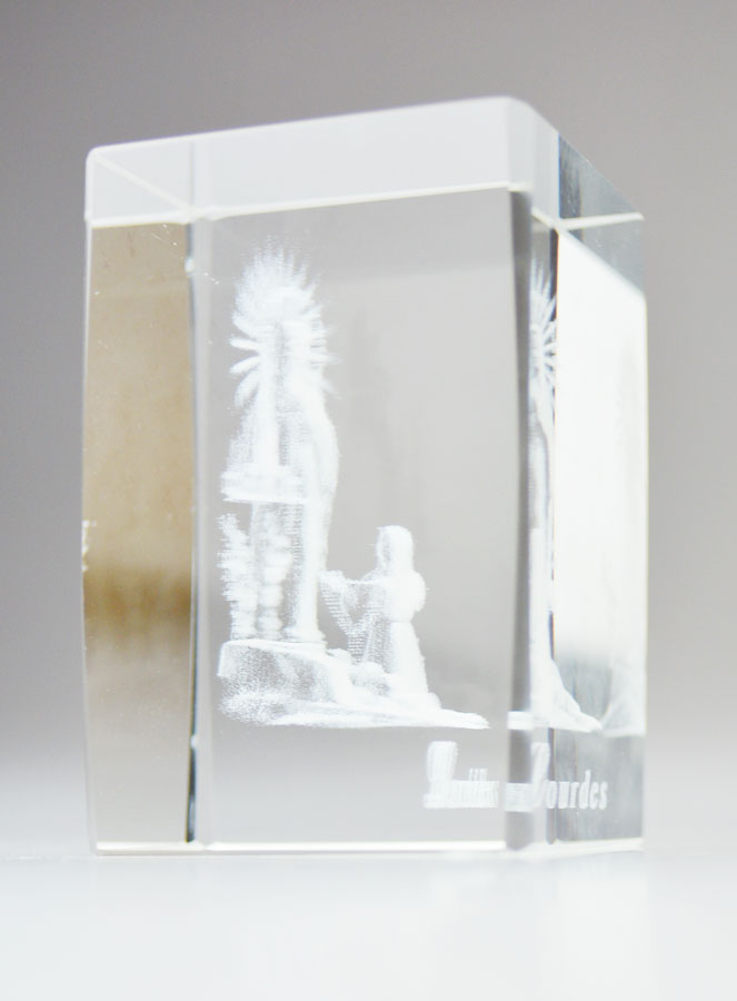 Cornice Icona Madonna di Lourdes, Incisa al Laser (pic 3)