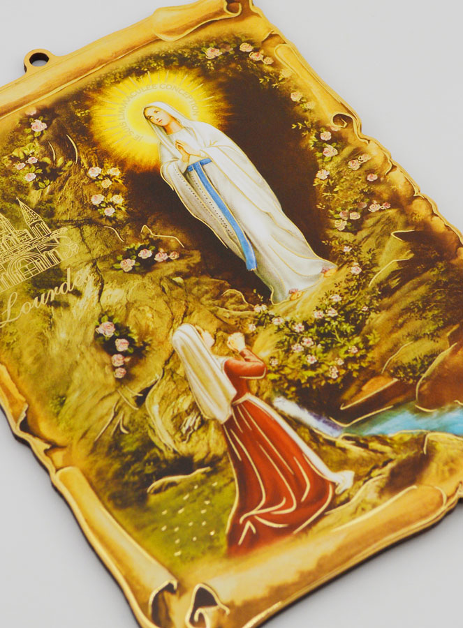 Icona Souvenir Grotta di Lourdes 15cm (pic 3)