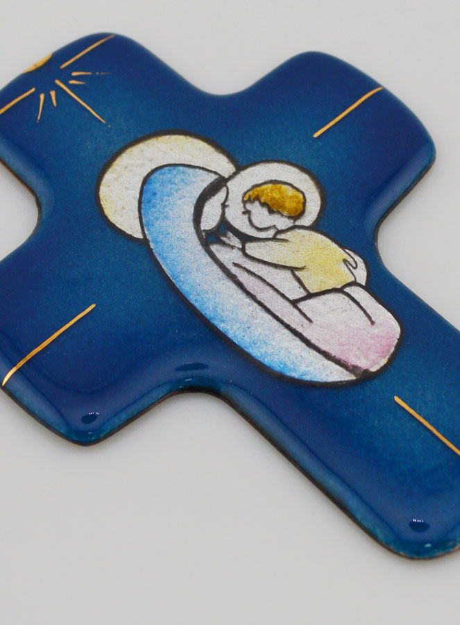 Croce Vergine con Bambino Gesù Tinte del Libano (pic 3)