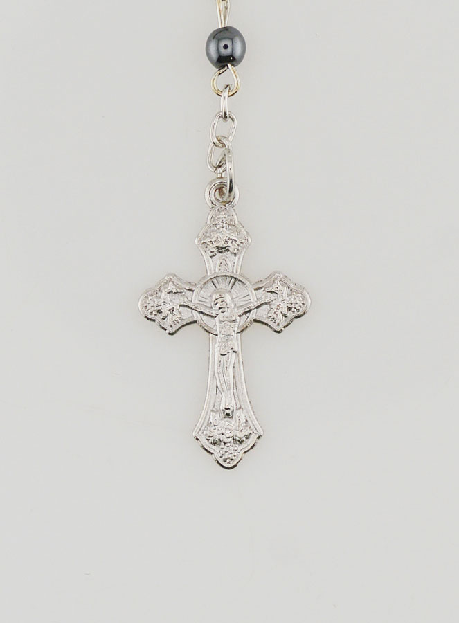 Rosario Nero Collana di Lourdes (pic 3)