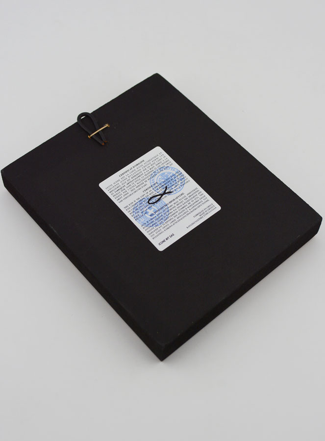 Icona Vergine Maria col Bambino Porta del Cielo 14 cm (pic 4)