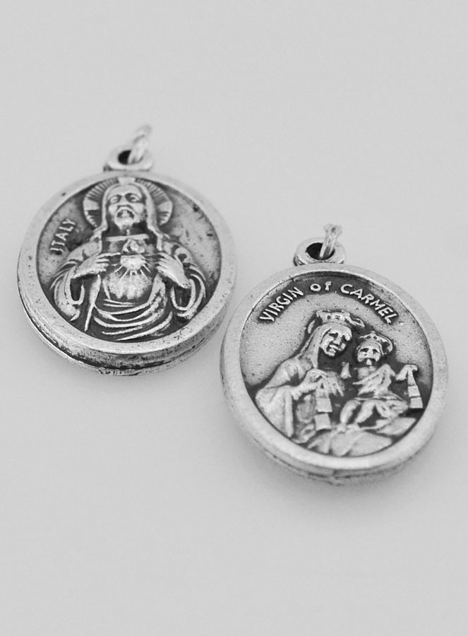 Medaglia Religiosa Scapolare Argentato (pic 4)