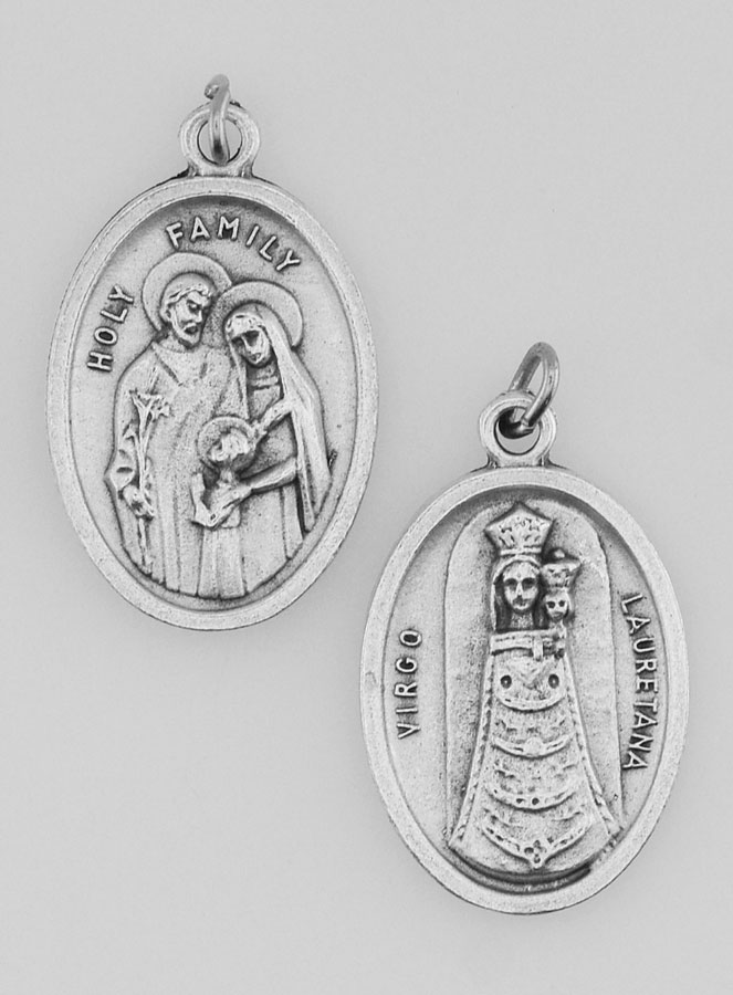 Medaglia Religiosa Santa Famiglia Argentata (pic 2)