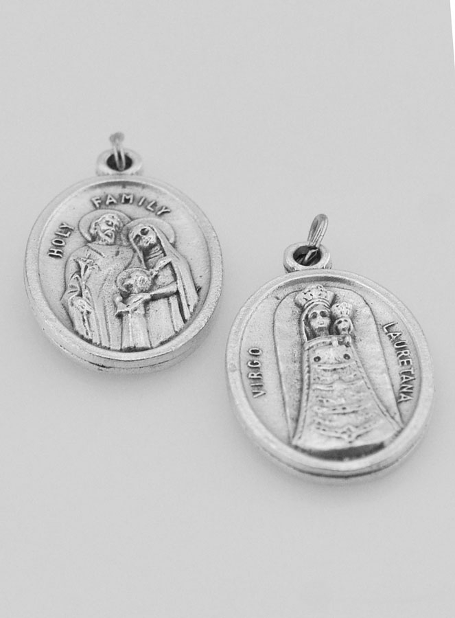 Medaglia Religiosa Santa Famiglia Argentata (pic 4)