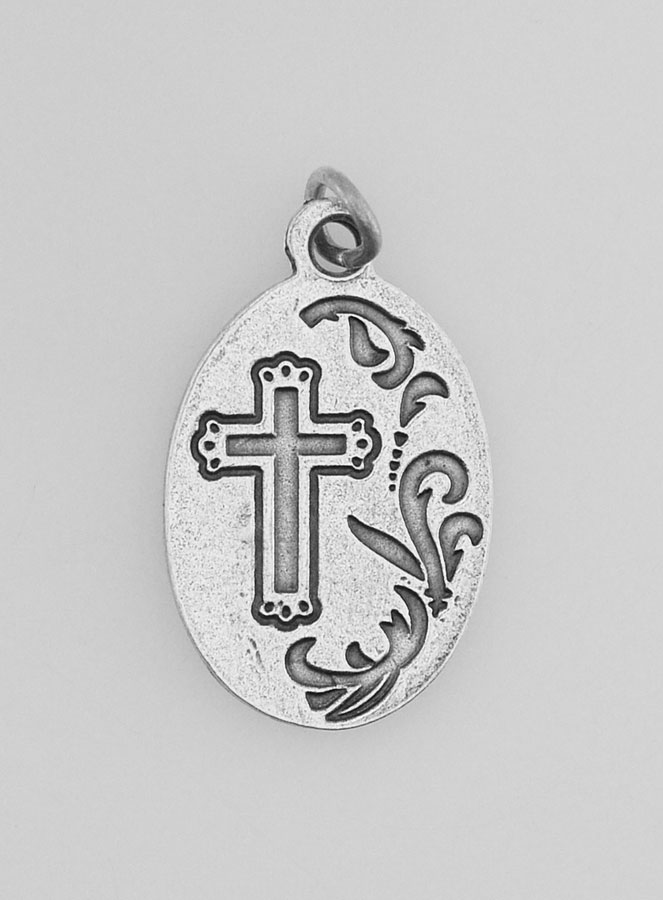 Medaglia Religiosa Nostra Signora di Fatima Argentata (pic 3)