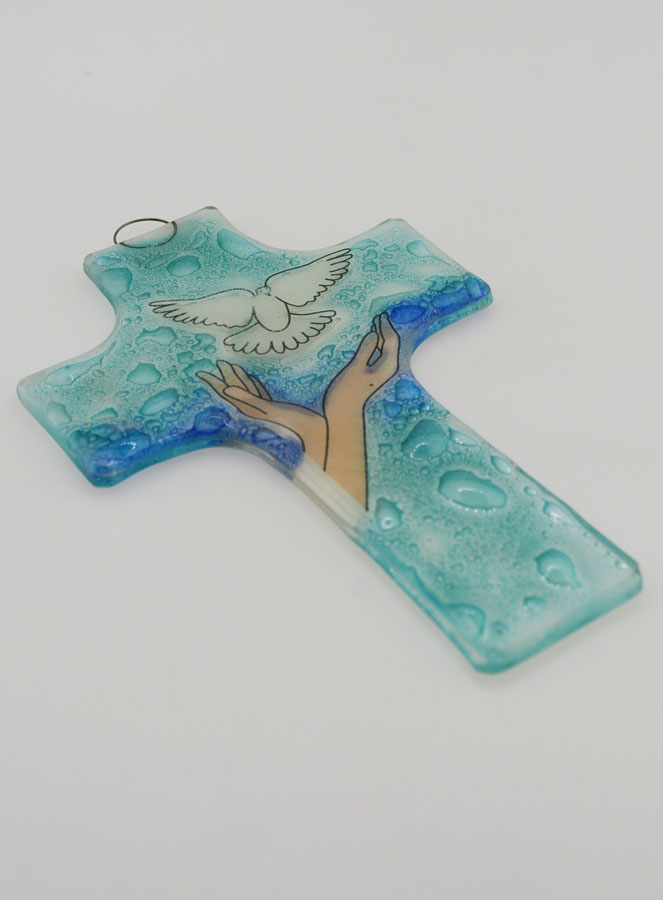 Croce Bambini Spirito Santo in Vetro (pic 3)