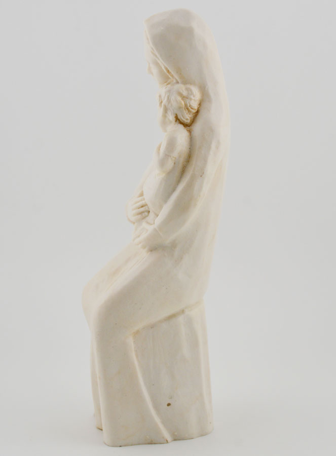 Statua Madonna con Gesù Bambino - Colore avorio (pic 3)
