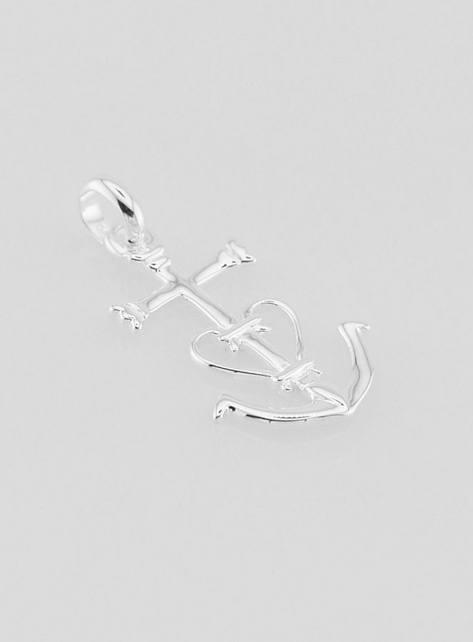 Ciondolo Croce di Camargue in Argento 23mm (pic 3)