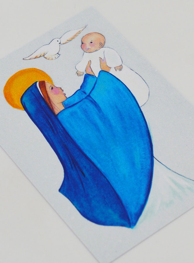 Cartolina di Battesimo - Consacrazione a Maria (pic 3)