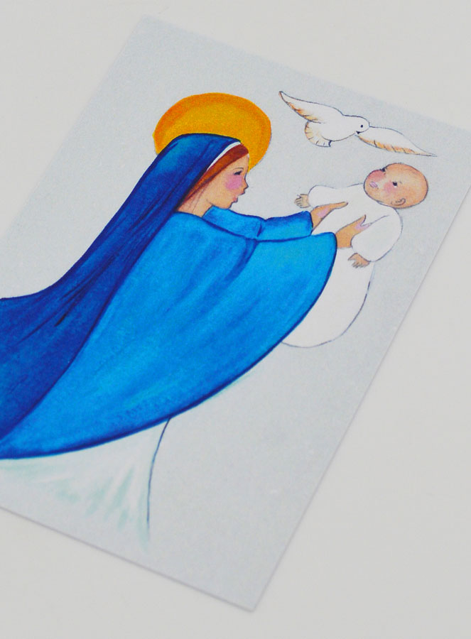 Cartolina di Battesimo - Consacrazione a Maria (pic 4)