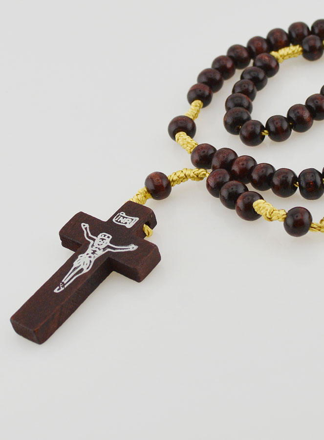 Rosario in Legno Scuro con Cordoncino (pic 4)