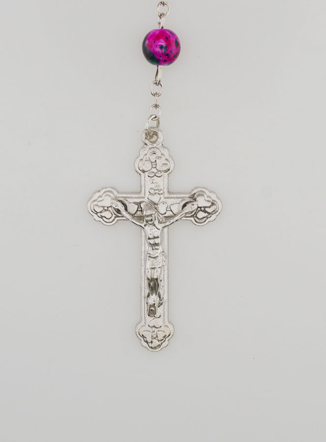Rosario di Madreperla Strass Rosa (pic 4)